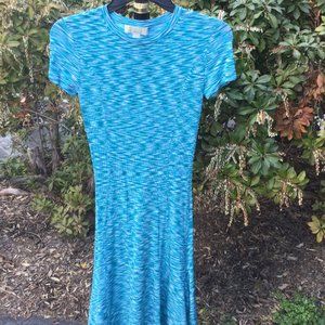 Michael Special Knit Flare End Midi Dress